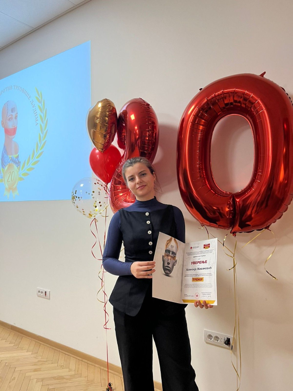 Алексија Живановић - лиценцирани тренер у области програма борба против трговине људима