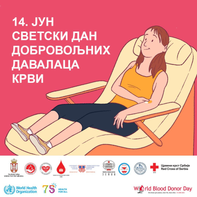 14. јун Светски дан добровољних давалаца крви